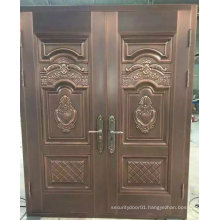 2 Pieces Elegant Entrance Security Steel Door